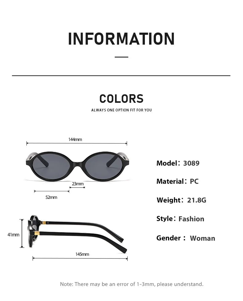 New Retro Oval Sunglasses High - end Fashion - Oreela