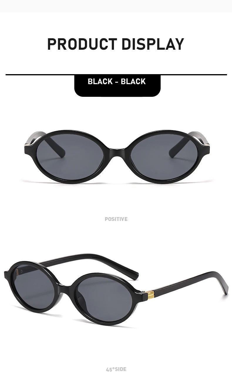 New Retro Oval Sunglasses High - end Fashion - Oreela