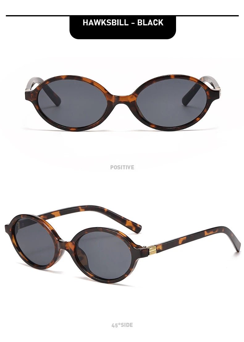 New Retro Oval Sunglasses High - end Fashion - Oreela