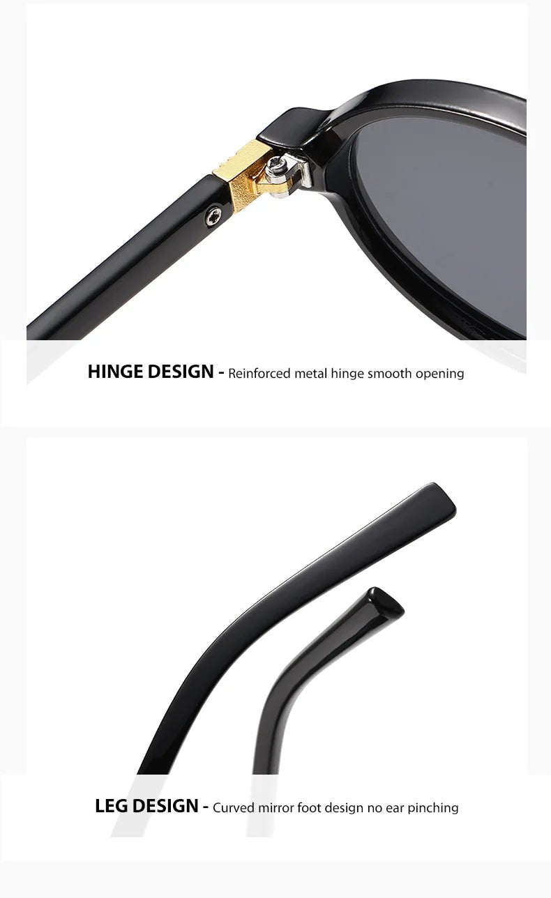 New Retro Oval Sunglasses High - end Fashion - Oreela