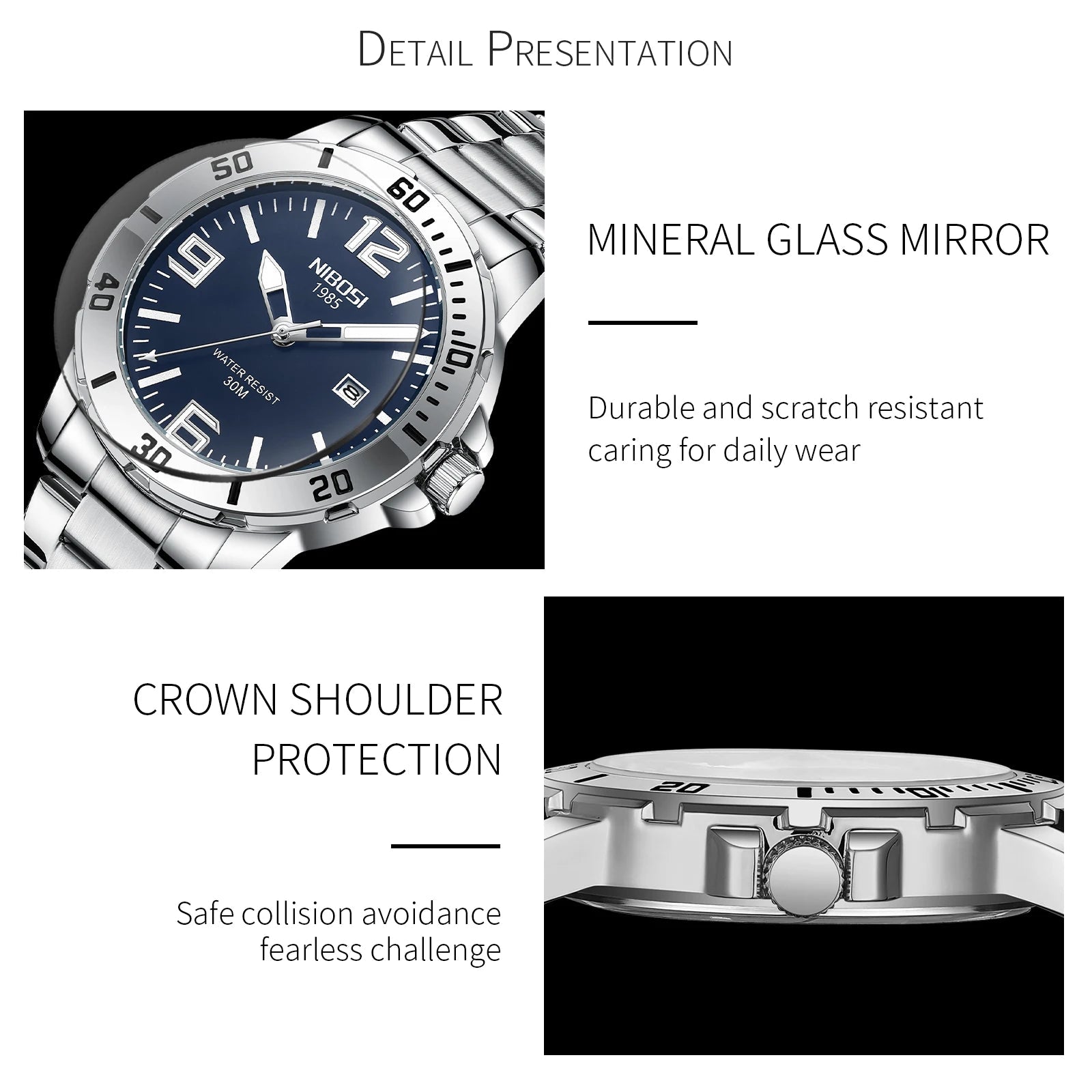 NIBOSI Luxury Man Wrist watch - Oreela
