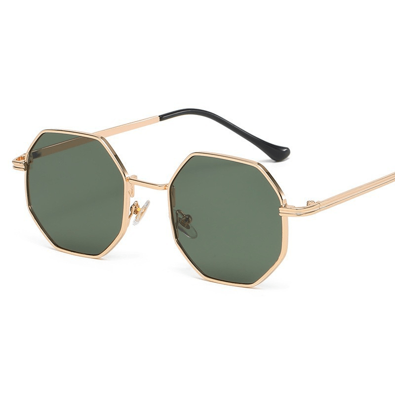 Octagonal Retro Sunglasses with UV Protection - Oreela
