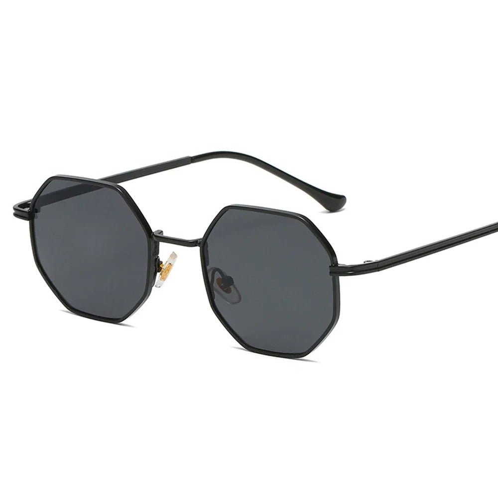 Octagonal Retro Sunglasses with UV Protection - Oreela