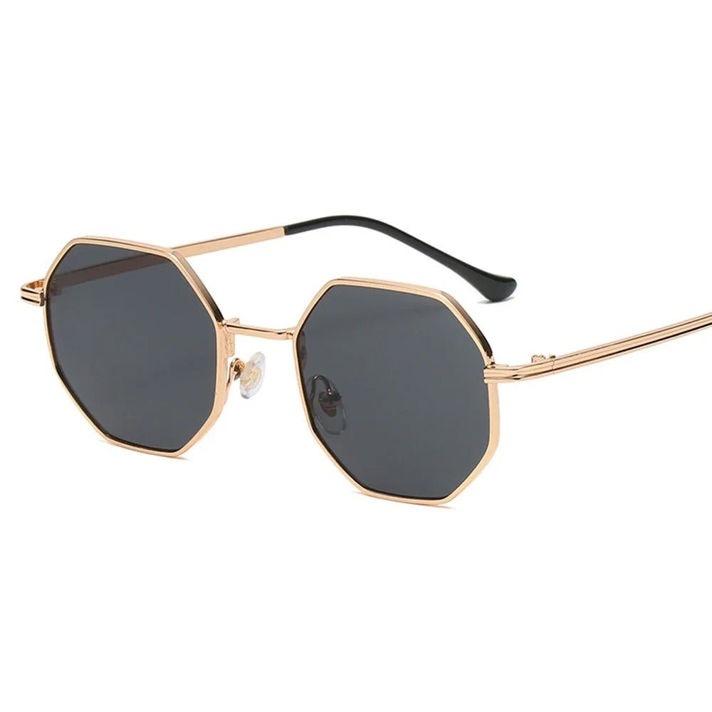 Octagonal Retro Sunglasses with UV Protection - Oreela