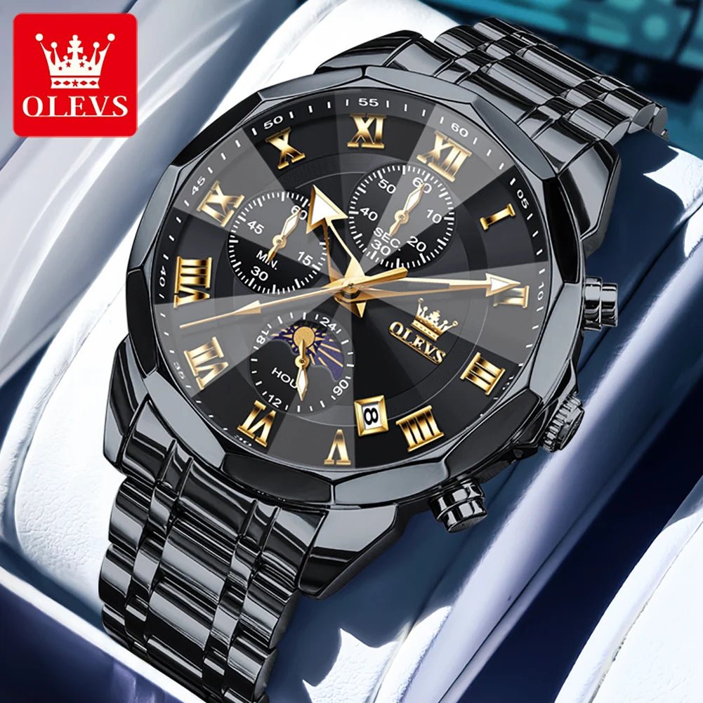OLEVS Brand Original Men's Watch High end Quartz - Oreela