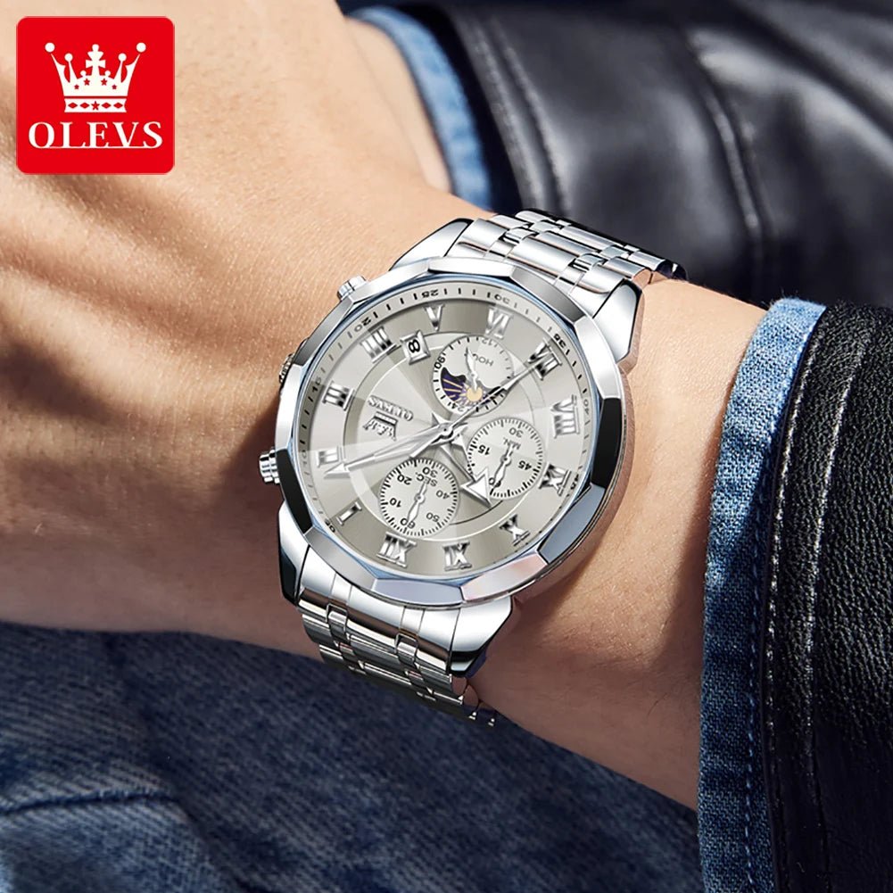 OLEVS Brand Original Men's Watch High end Quartz - Oreela