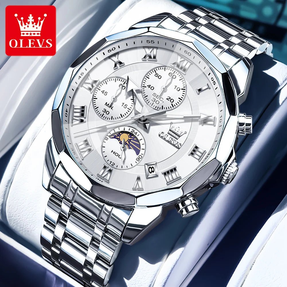 OLEVS Brand Original Men's Watch High end Quartz - Oreela