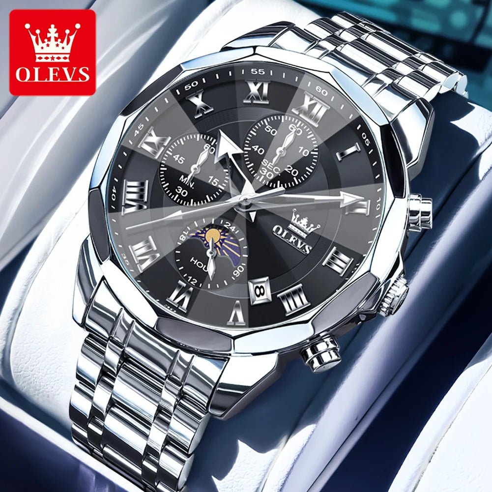 OLEVS Brand Original Men's Watch High end Quartz - Oreela