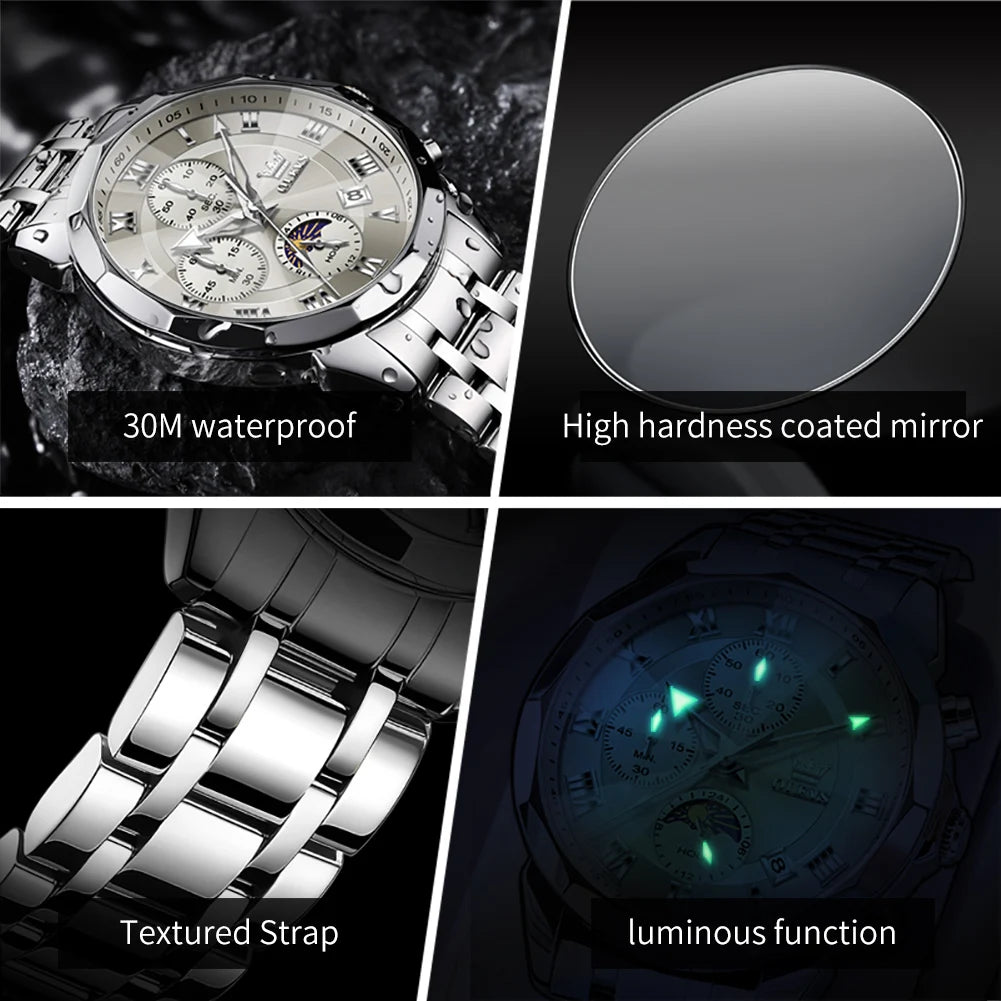 OLEVS Brand Original Men's Watch High end Quartz - Oreela