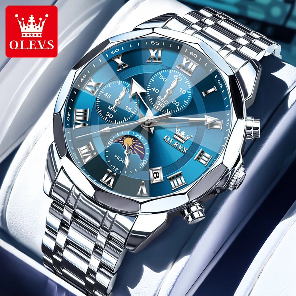 OLEVS Brand Original Men's Watch High end Quartz - Oreela