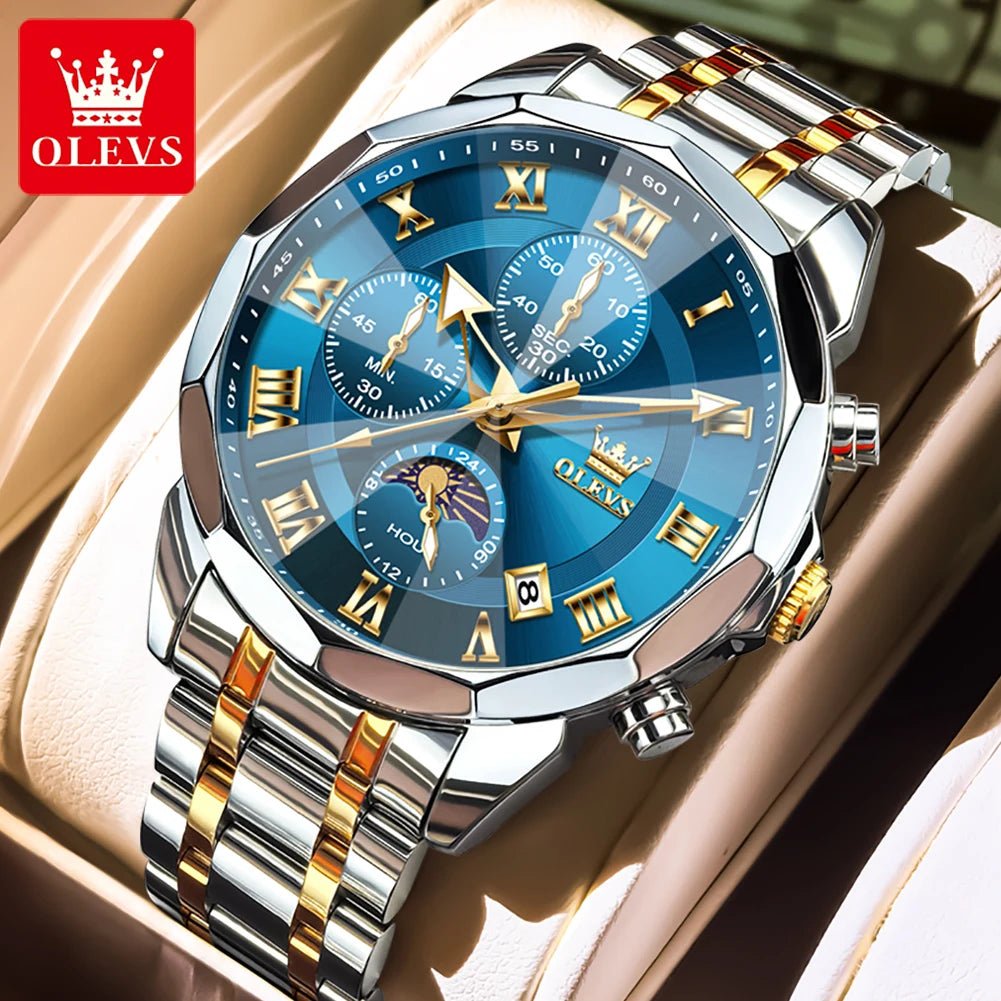 OLEVS Brand Original Men's Watch High end Quartz - Oreela