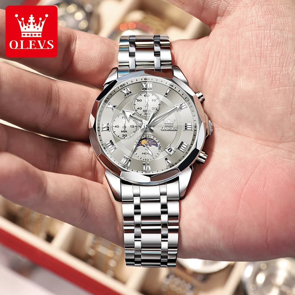 OLEVS Brand Original Men's Watch High end Quartz - Oreela