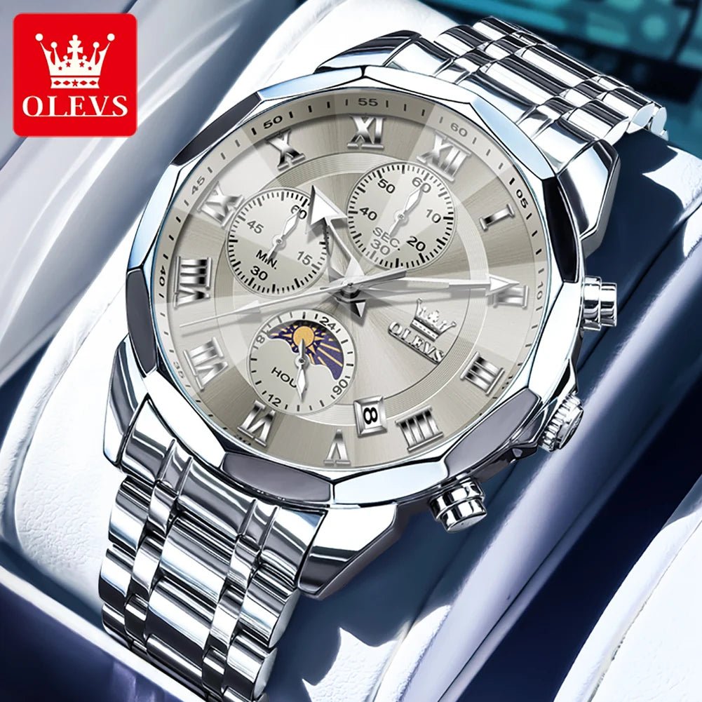 OLEVS Brand Original Men's Watch High end Quartz - Oreela