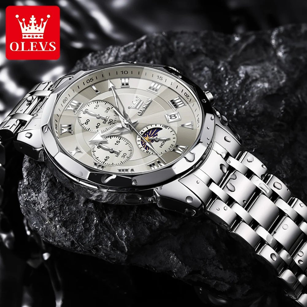 OLEVS Brand Original Men's Watch High end Quartz - Oreela