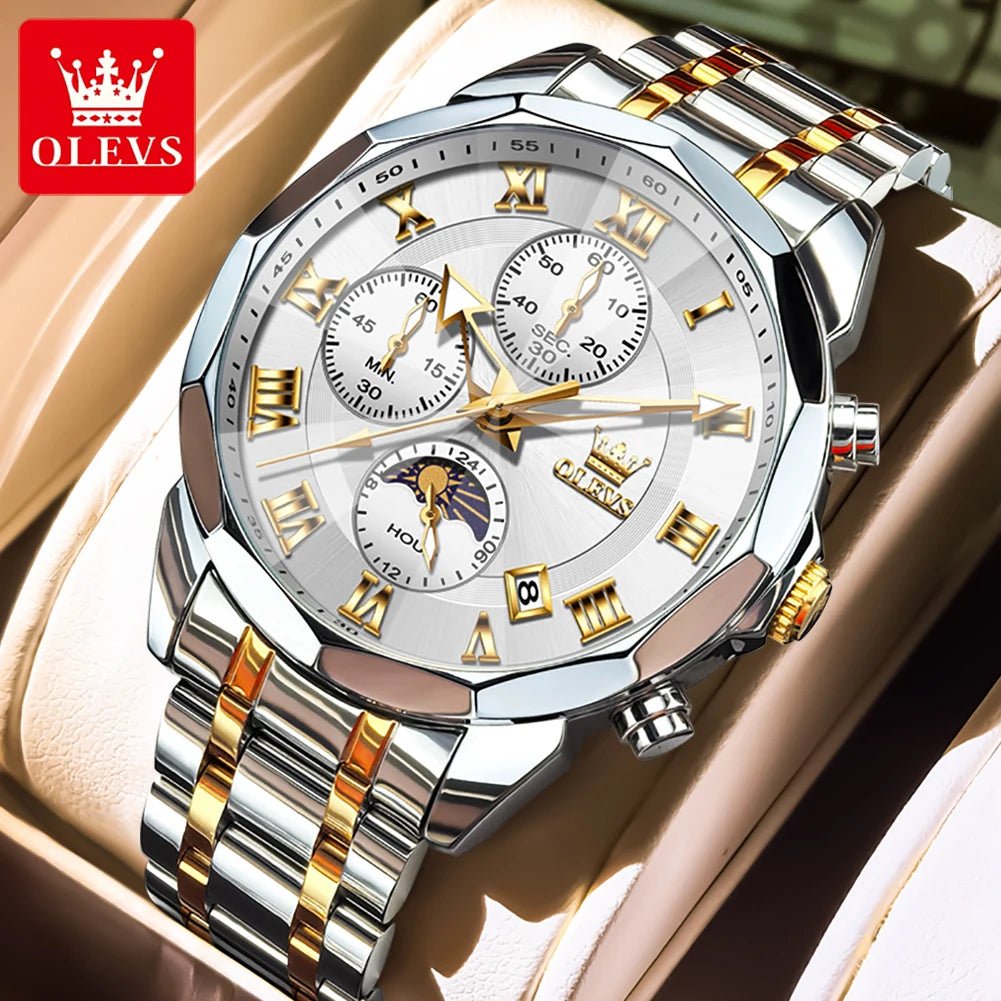 OLEVS Brand Original Men's Watch High end Quartz - Oreela