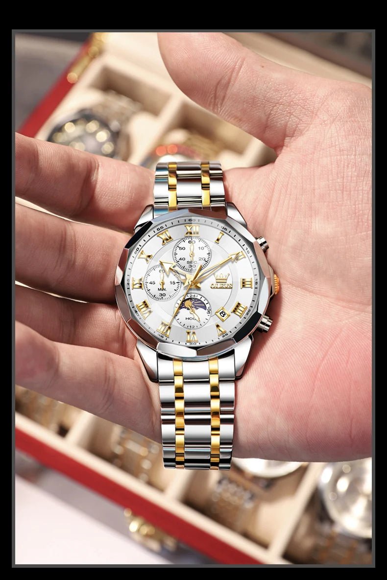 OLEVS Brand Original Men's Watch High end Quartz - Oreela