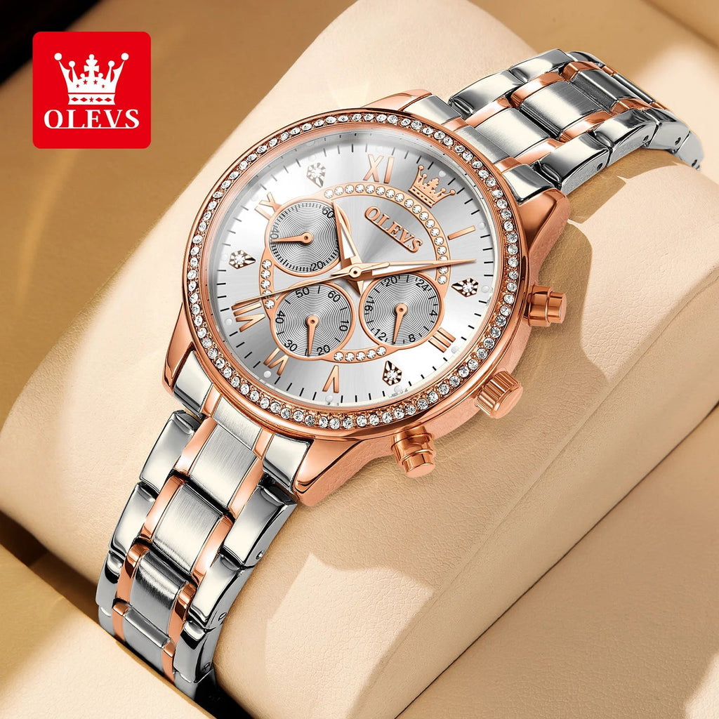 OLEVS Exclusive Women's Watch Elegant Rose Gold - Oreela