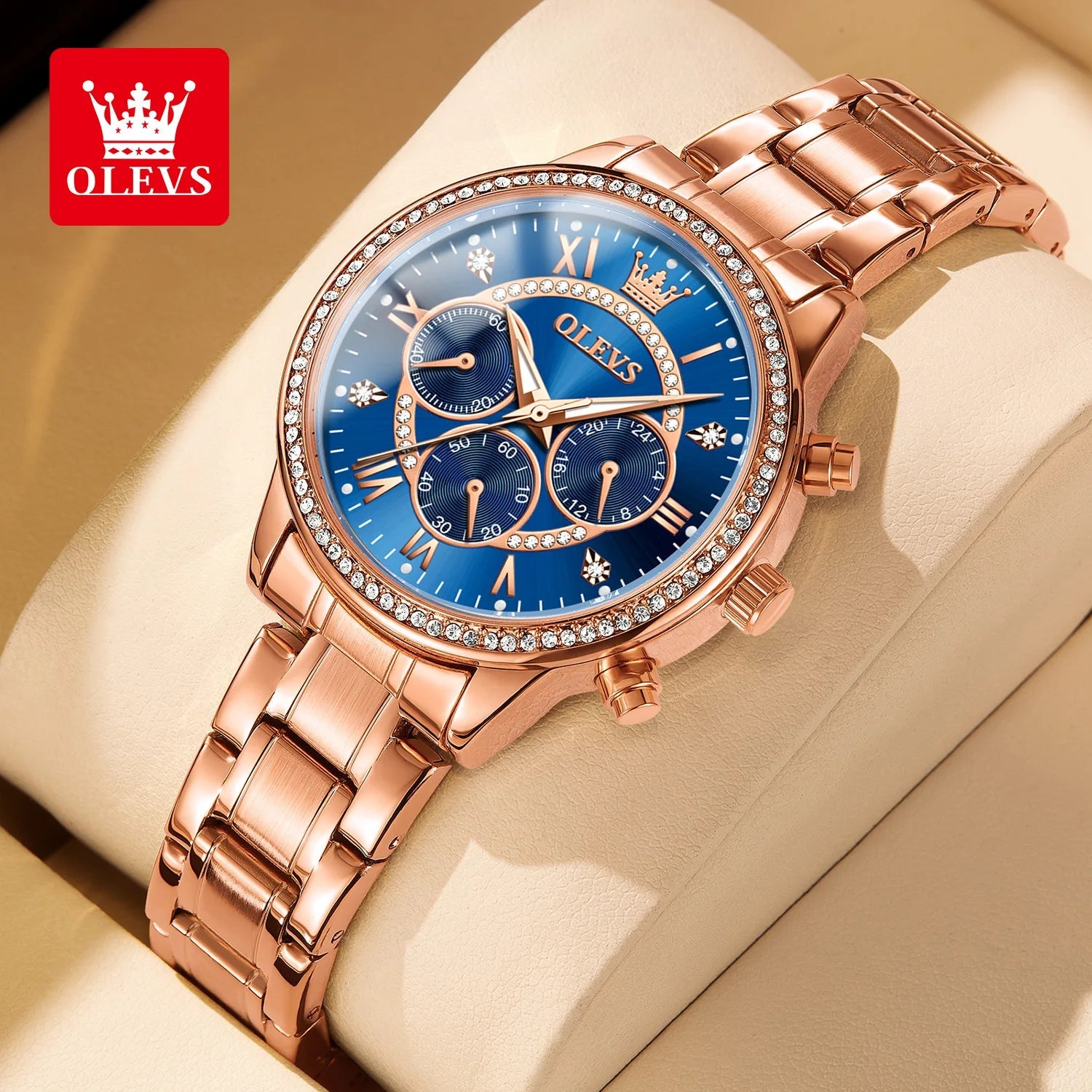 OLEVS Exclusive Women's Watch Elegant Rose Gold - Oreela