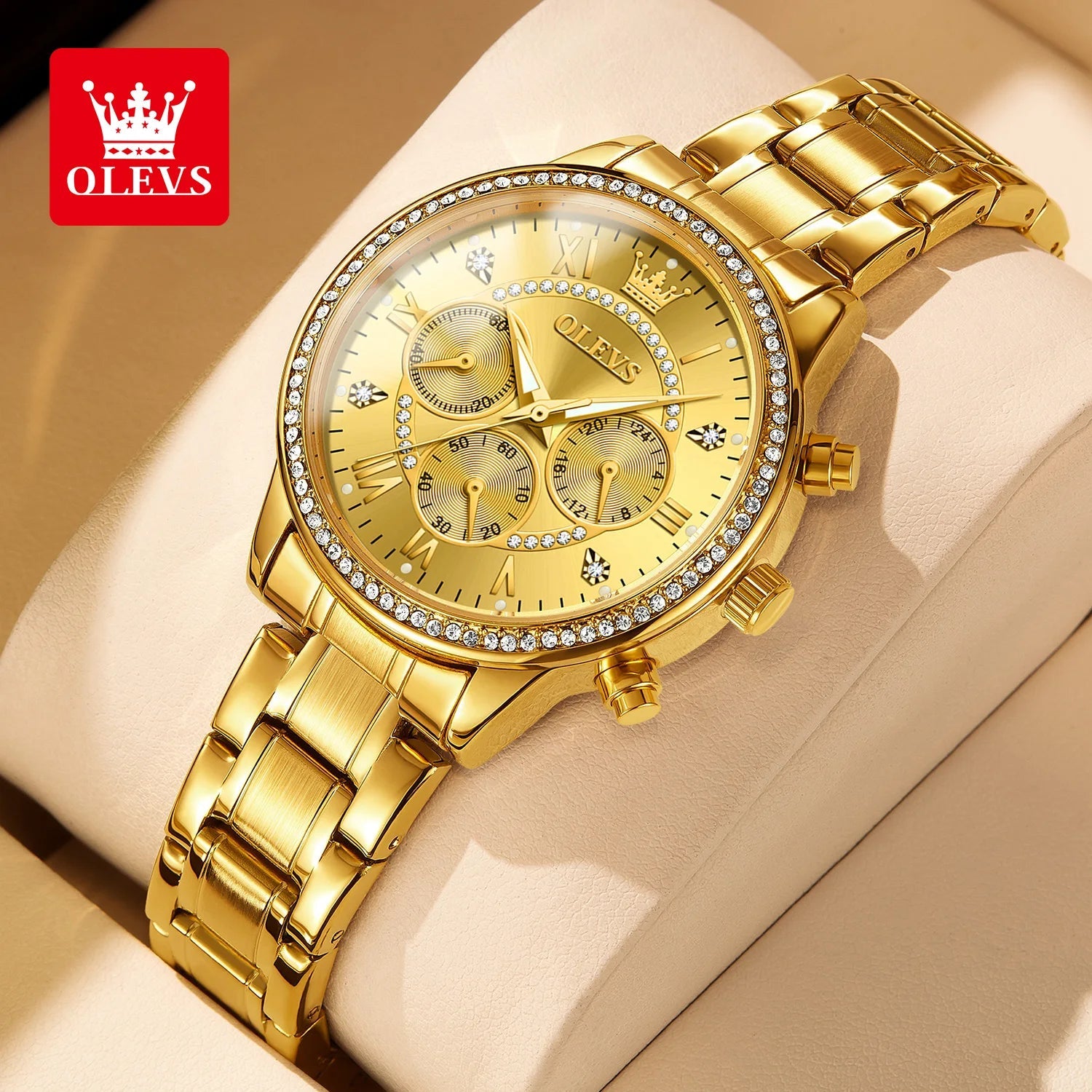 OLEVS Exclusive Women's Watch Elegant Rose Gold - Oreela