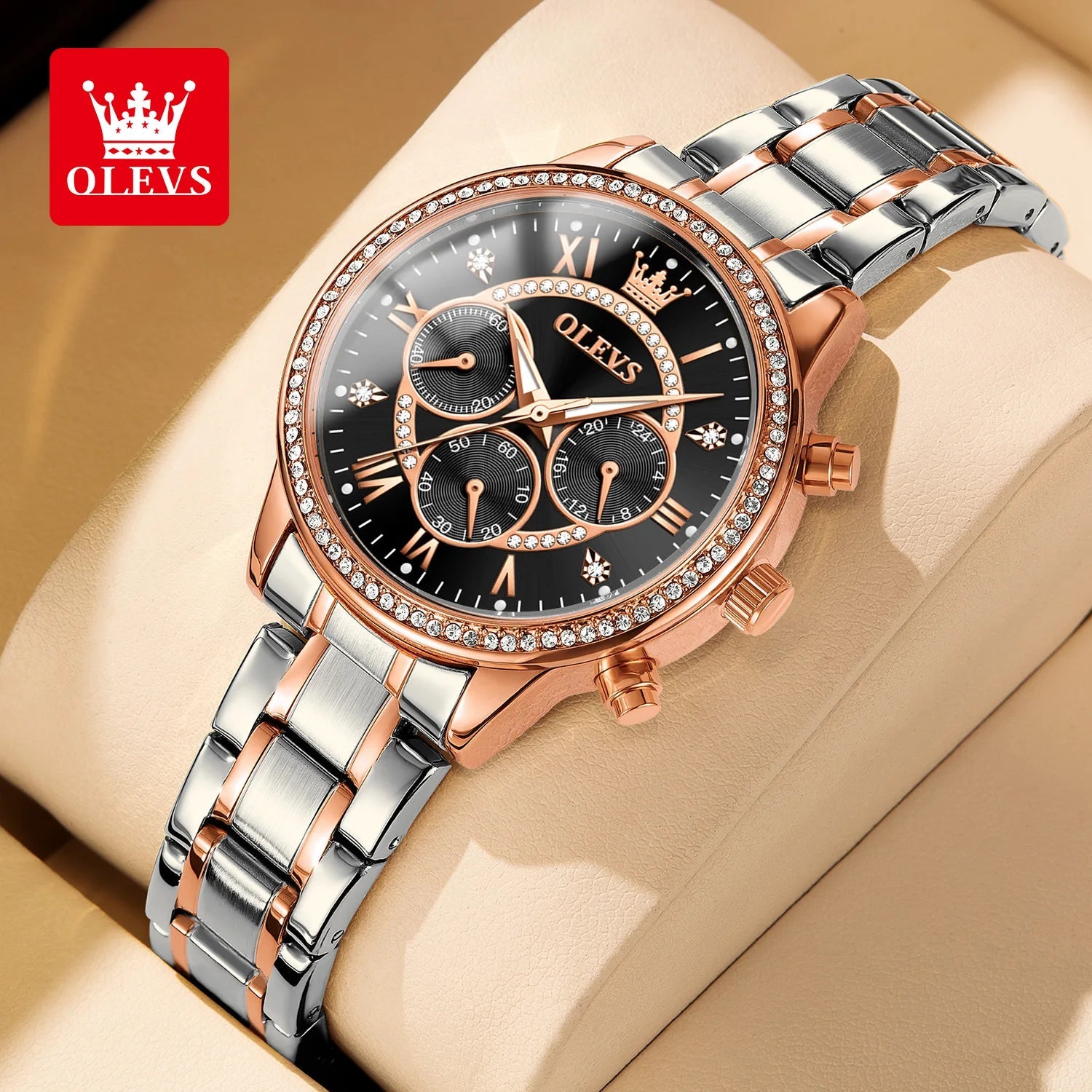 OLEVS Exclusive Women's Watch Elegant Rose Gold - Oreela