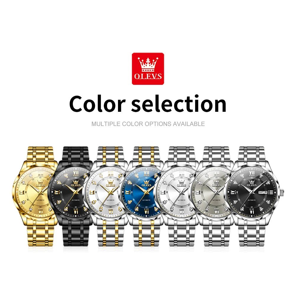 OLEVS Men's Watch Business Fashion Original Automatic Mechanical - Oreela