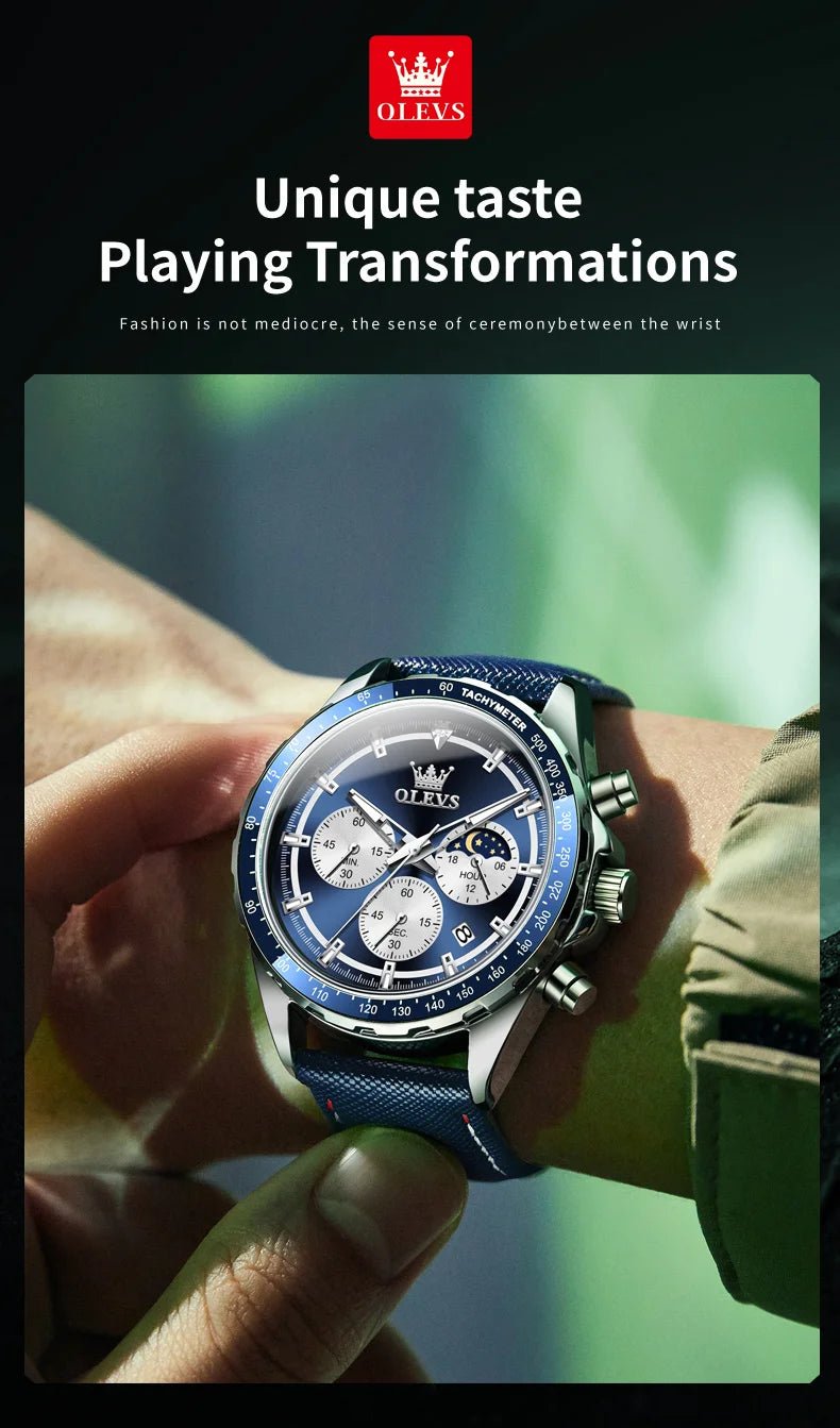 OLEVS Men's Watches Fashion Sports Green - Oreela