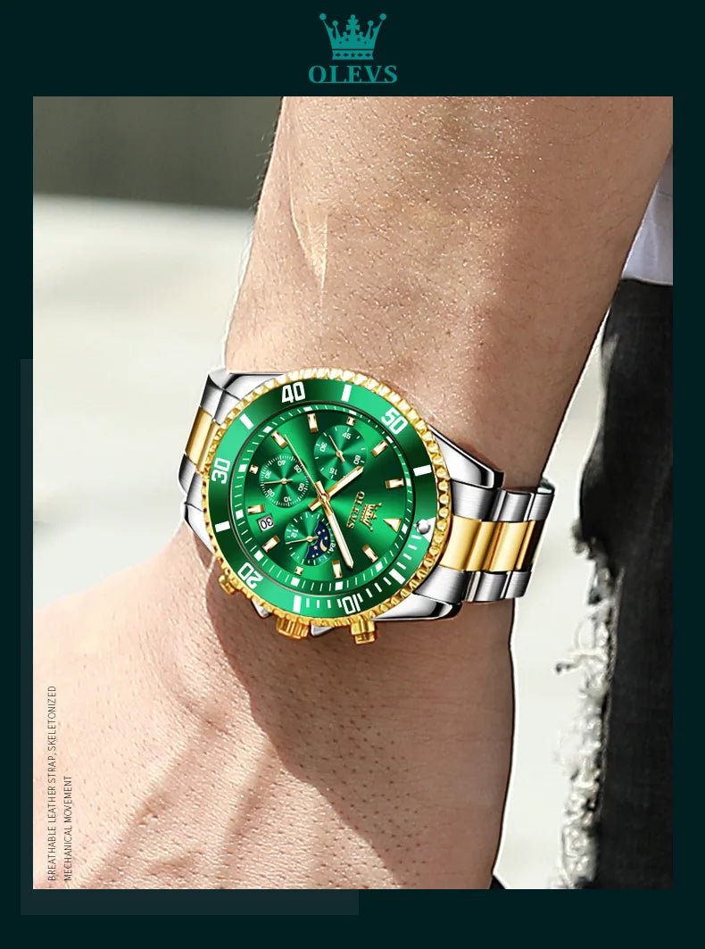 OLEVS Watch For Men Classic with Date Dress Luxury Big Face - Oreela