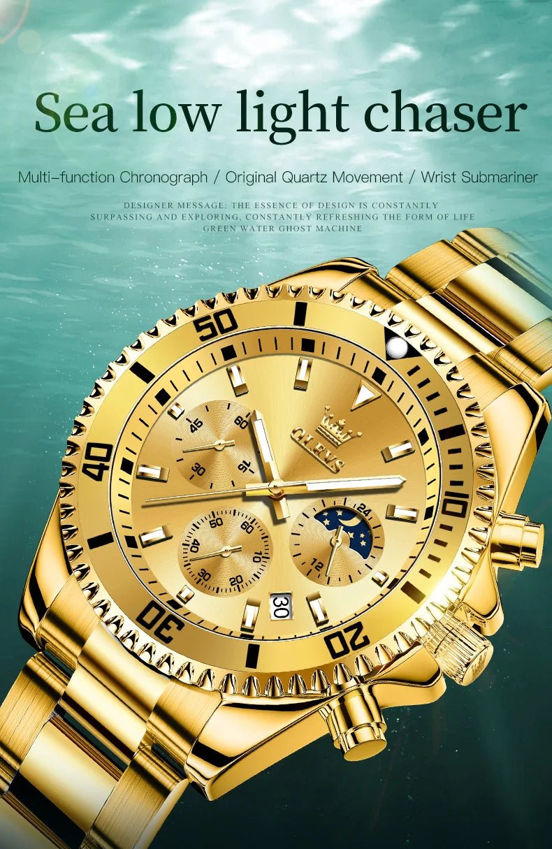 OLEVS Watch For Men Classic with Date Dress Luxury Big Face - Oreela