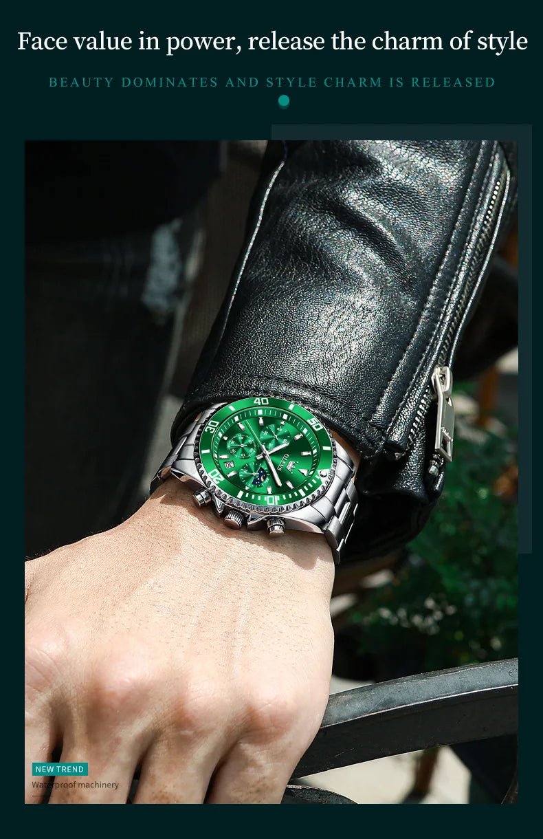 OLEVS Watch For Men Classic with Date Dress Luxury Big Face - Oreela