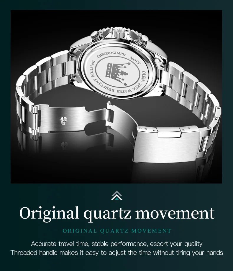 OLEVS Watch For Men Classic with Date Dress Luxury Big Face - Oreela