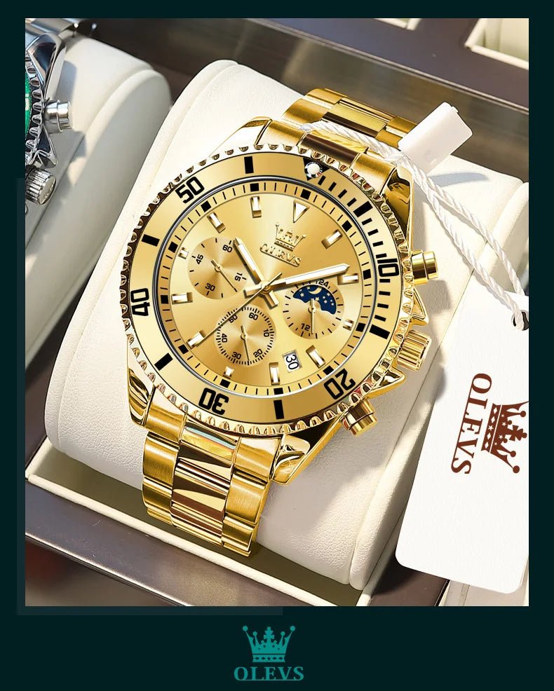 OLEVS Watch For Men Classic with Date Dress Luxury Big Face - Oreela