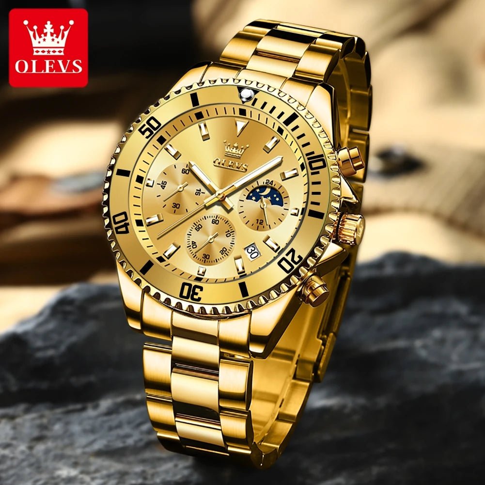 OLEVS Watch For Men Classic with Date Dress Luxury Big Face - Oreela