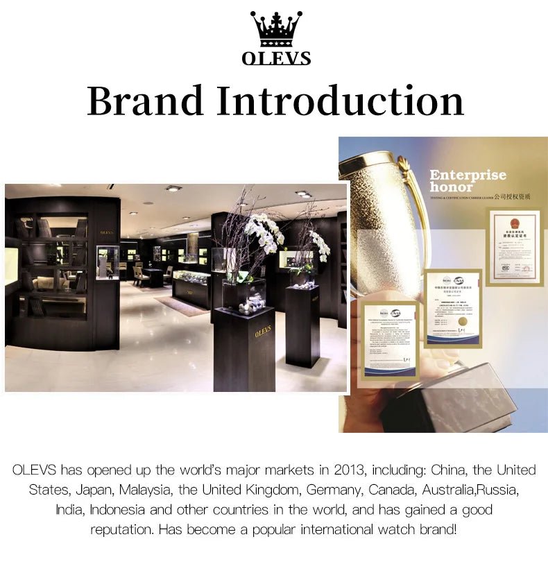 OLEVS Watch For Men Classic with Date Dress Luxury Big Face - Oreela