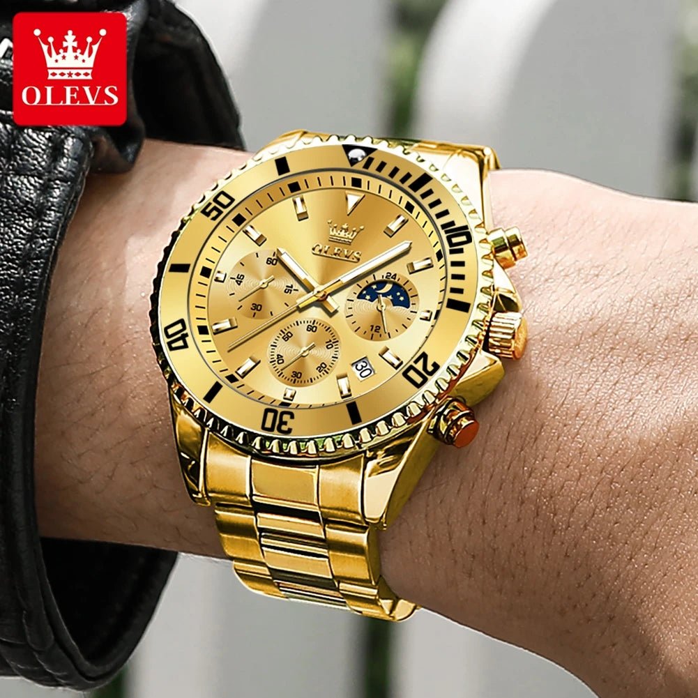 OLEVS Watch For Men Classic with Date Dress Luxury Big Face - Oreela