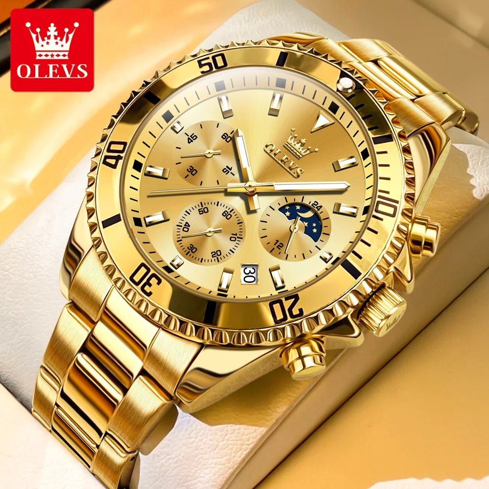 OLEVS Watch For Men Classic with Date Dress Luxury Big Face - Oreela