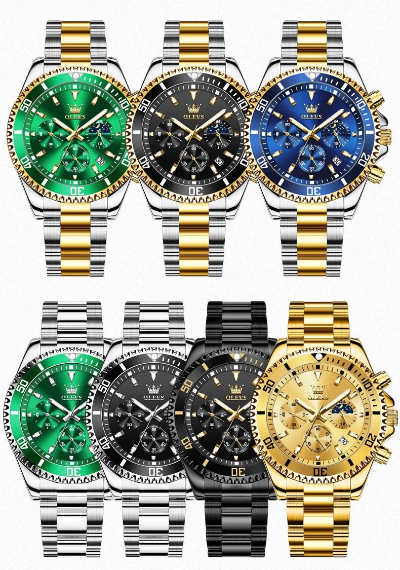 OLEVS Watch For Men Classic with Date Dress Luxury Big Face - Oreela