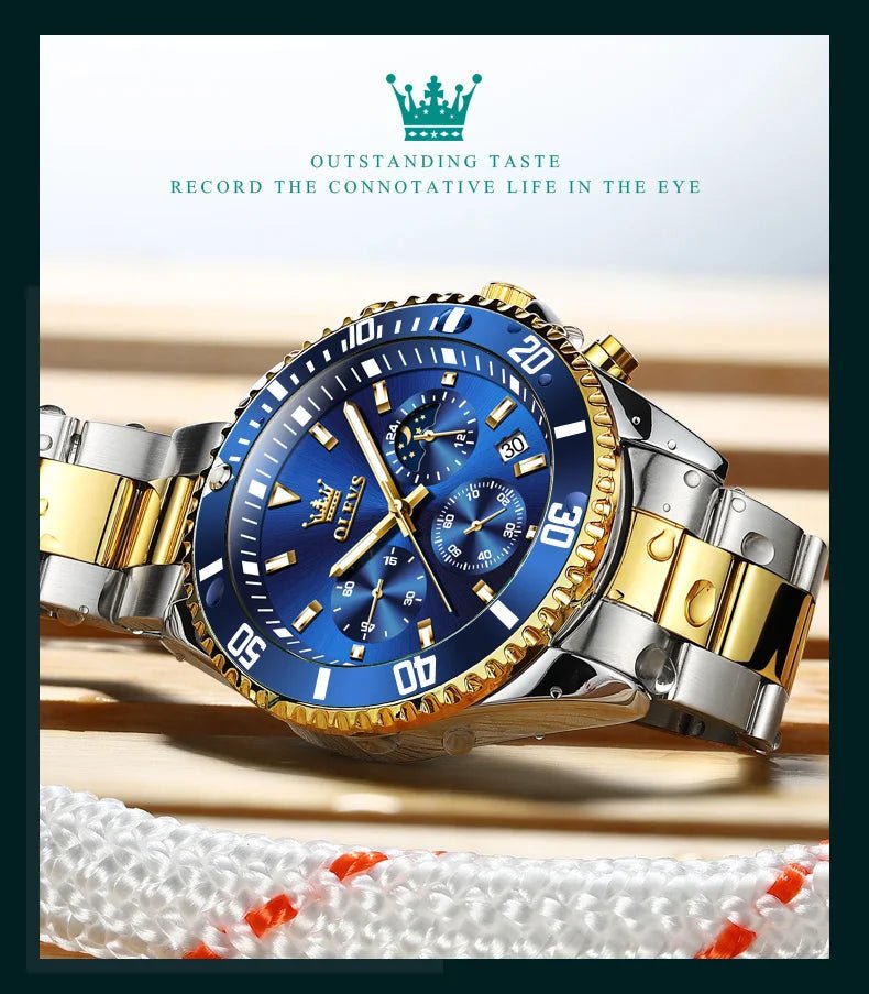 OLEVS Watch For Men Classic with Date Dress Luxury Big Face - Oreela