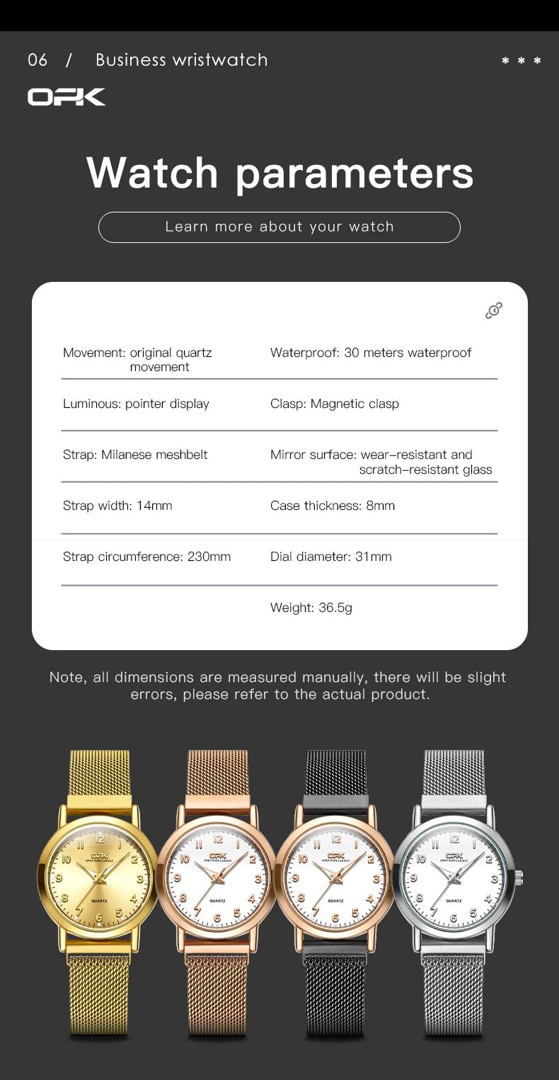 OPK Women's Watches Simple Fashion Original Wristwatch - Oreela