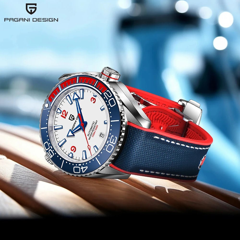 PAGANI DESIGN 100M Waterproof Watch Outdoor Military Sports Ultra Luminous Dial Men's - Oreela