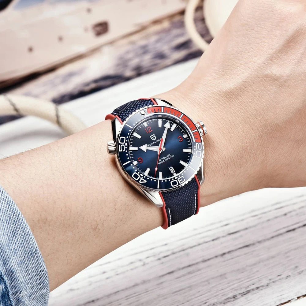 PAGANI DESIGN 100M Waterproof Watch Outdoor Military Sports Ultra Luminous Dial Men's - Oreela