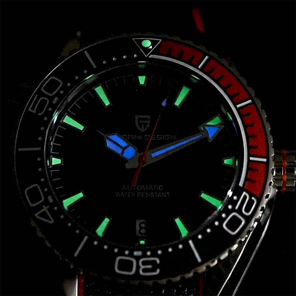 PAGANI DESIGN 100M Waterproof Watch Outdoor Military Sports Ultra Luminous Dial Men's - Oreela