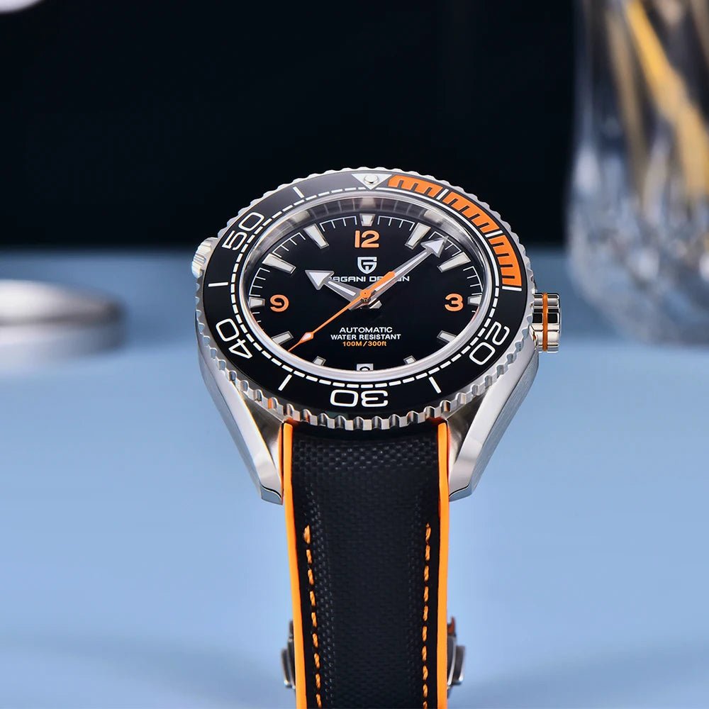 PAGANI DESIGN 100M Waterproof Watch Outdoor Military Sports Ultra Luminous Dial Men's - Oreela