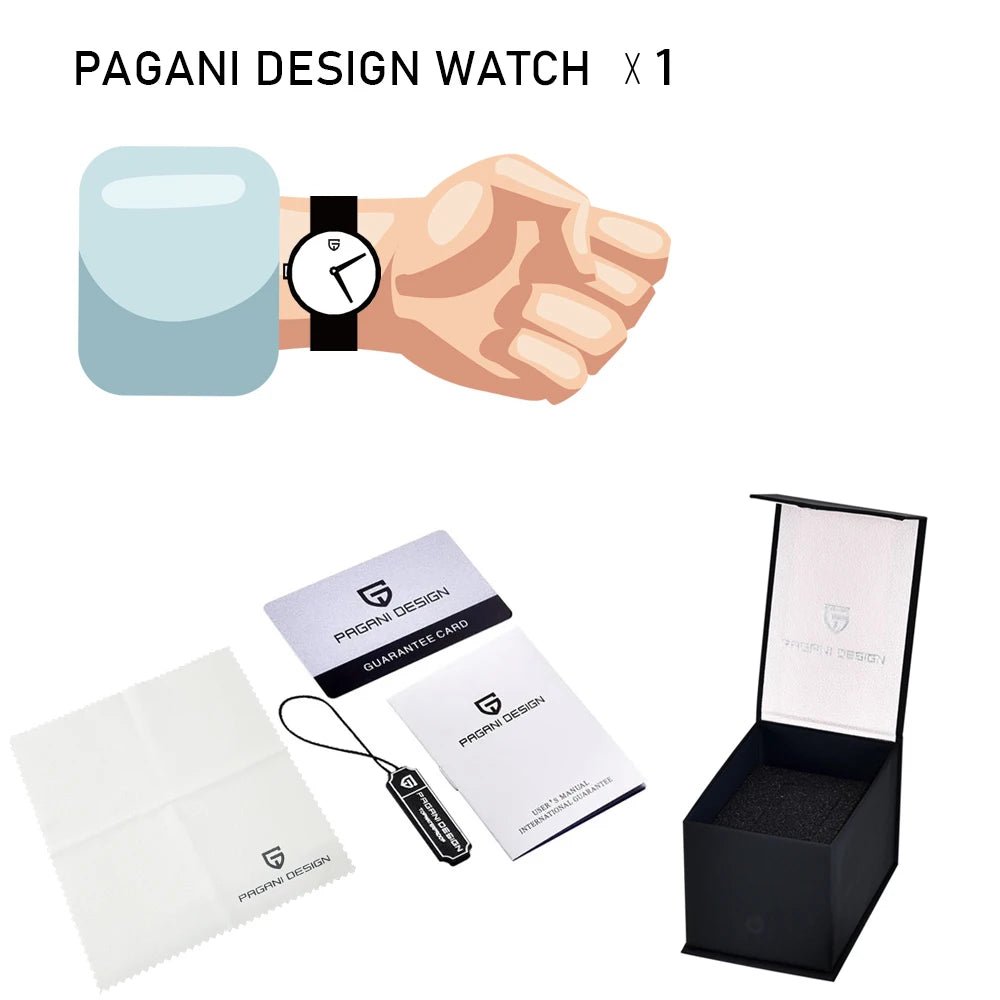 PAGANI DESIGN 100M Waterproof Watch Outdoor Military Sports Ultra Luminous Dial Men's - Oreela