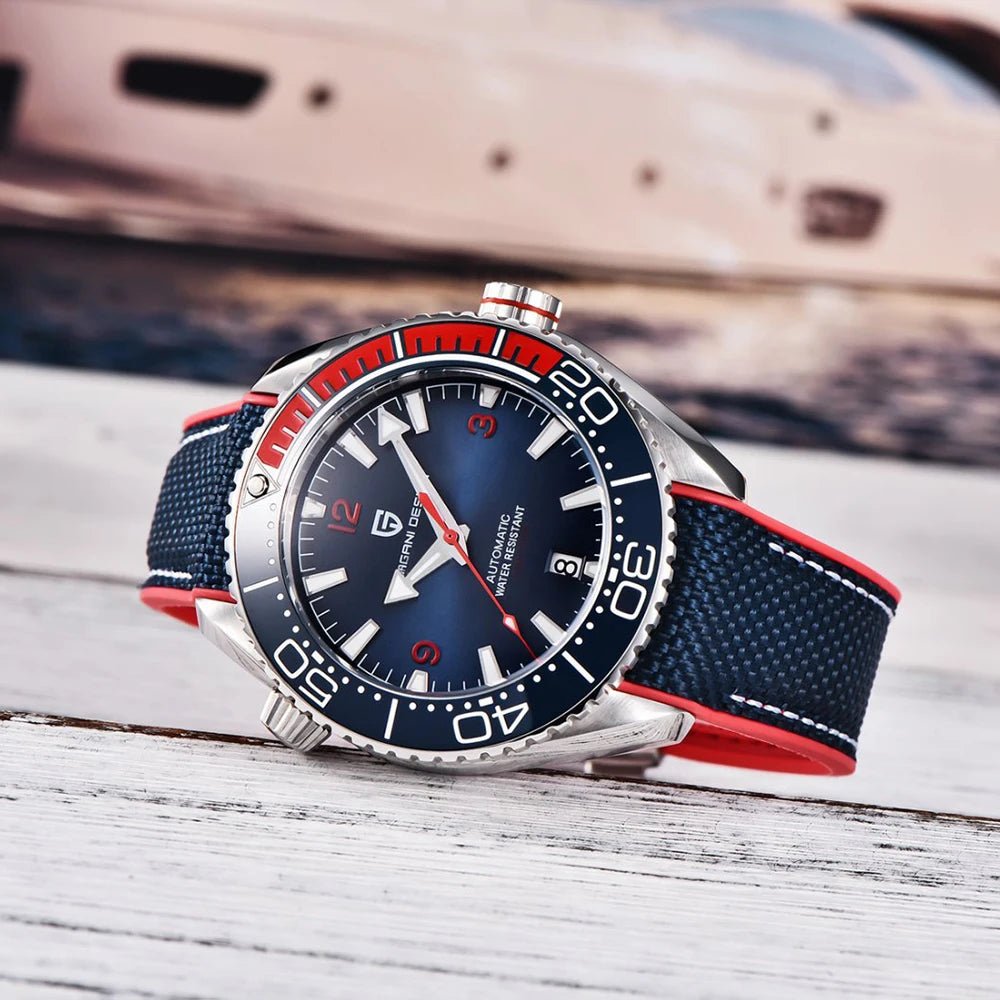 PAGANI DESIGN 100M Waterproof Watch Outdoor Military Sports Ultra Luminous Dial Men's - Oreela