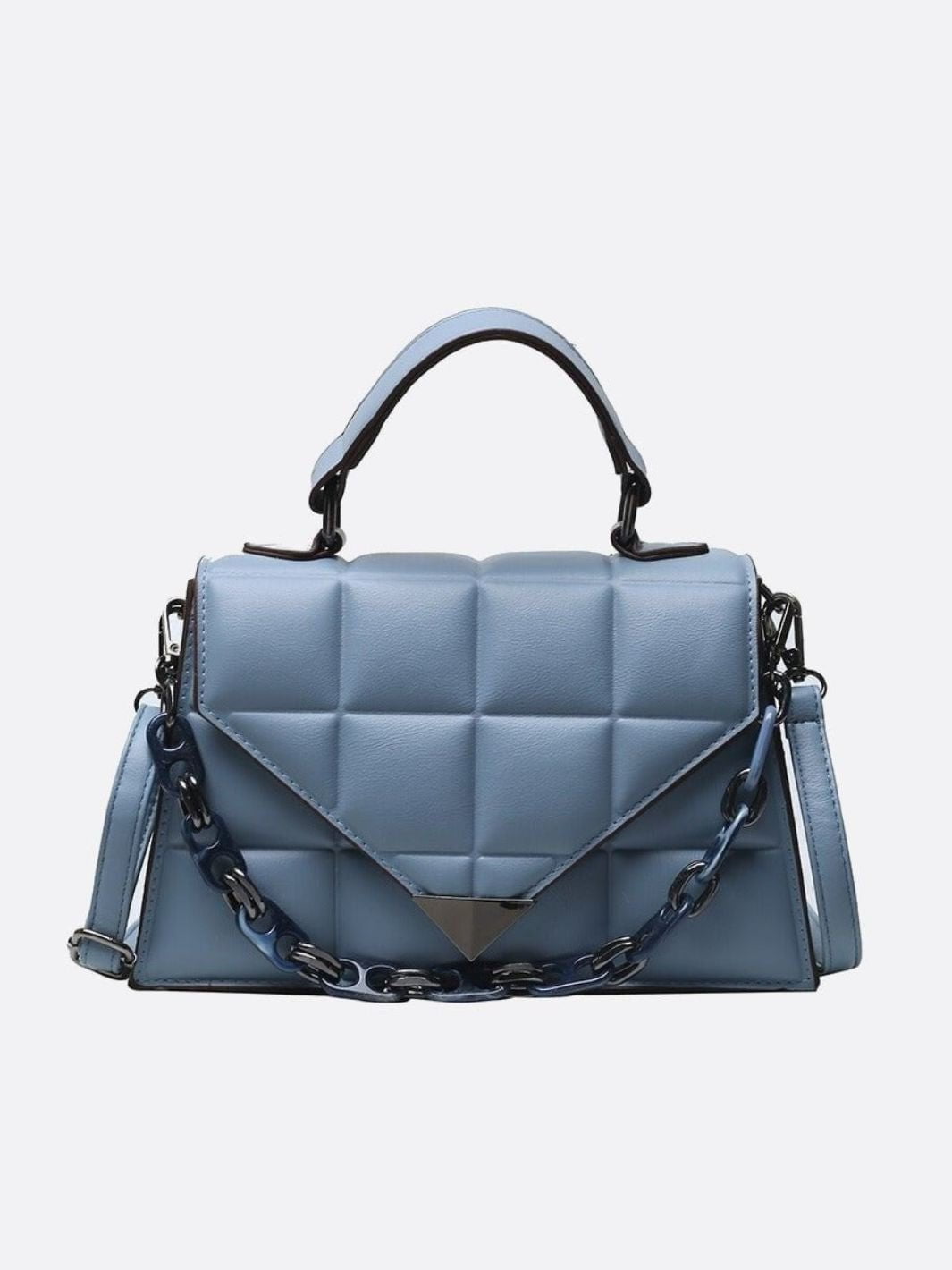 Quilted Vegan Leather Handbag - Oreela