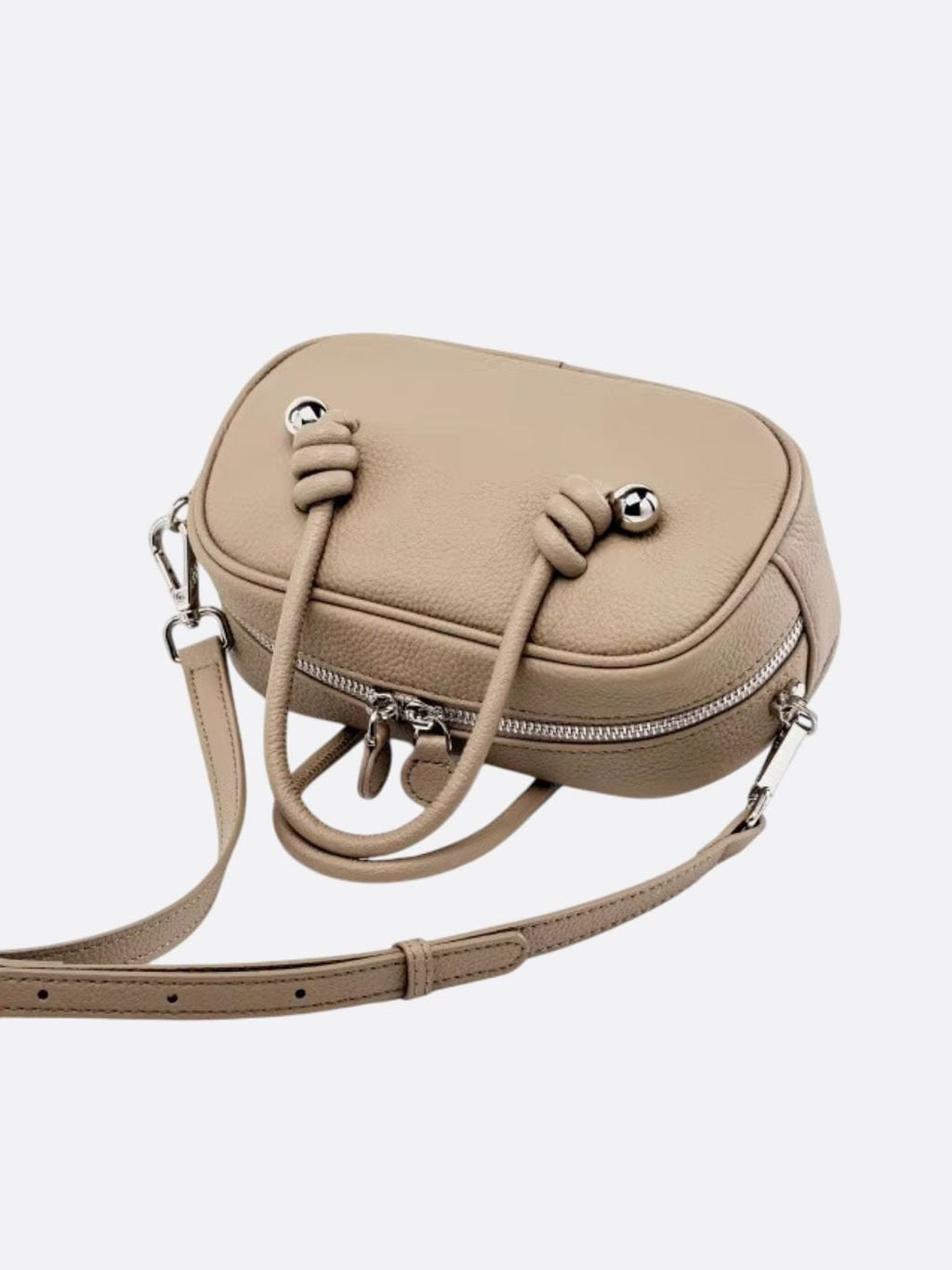 Rectangular Genuine Leather Handbag for Women - Oreela