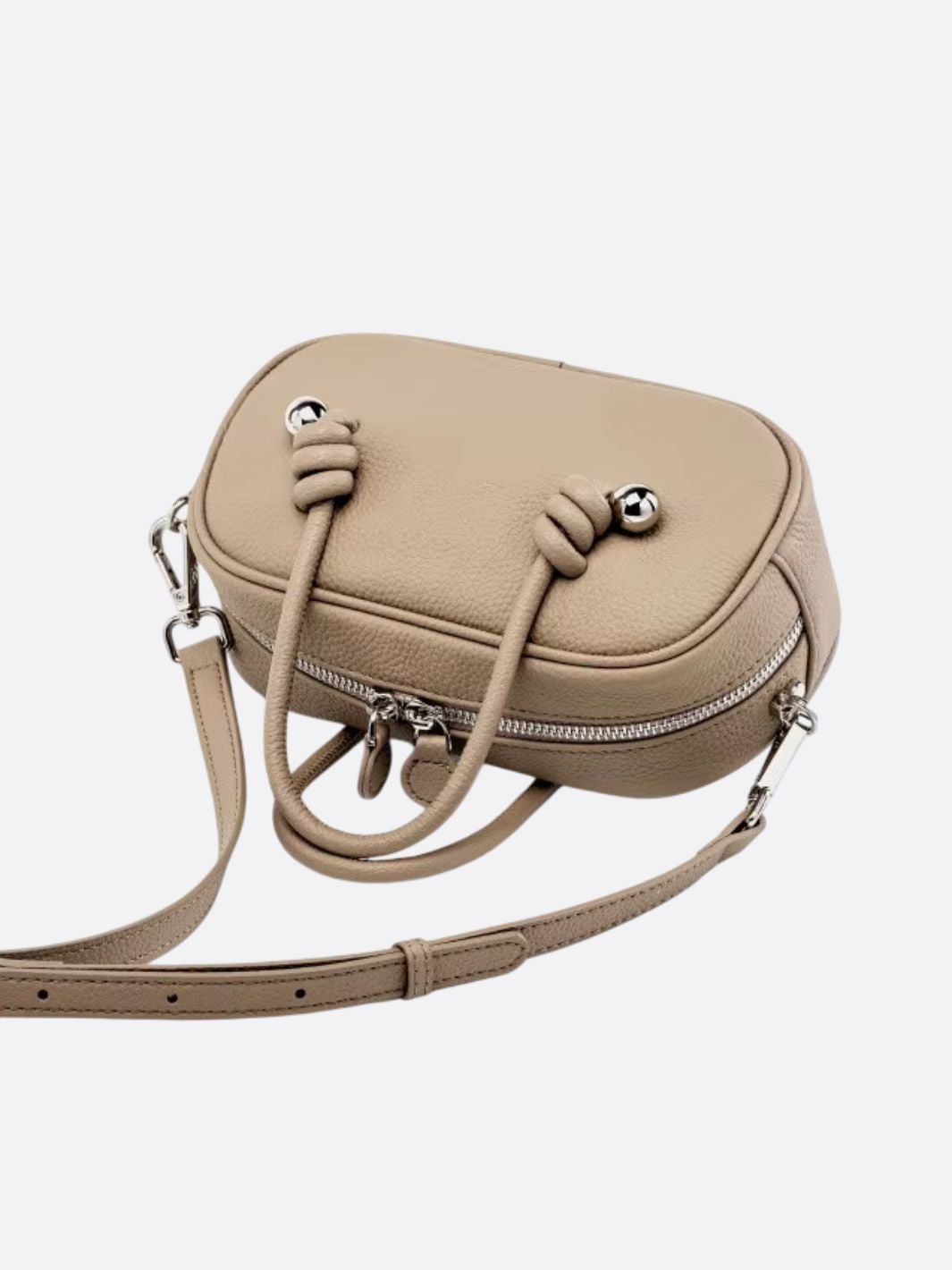 Rectangular Genuine Leather Handbag for Women - Oreela