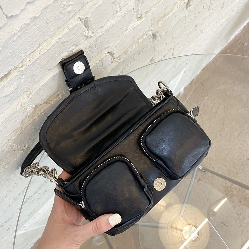 Retro LeatherWomen's Chain Small Shoulder Bag - Oreela