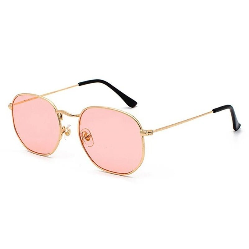 Retro Polygon Frame Sunglasses - Oreela