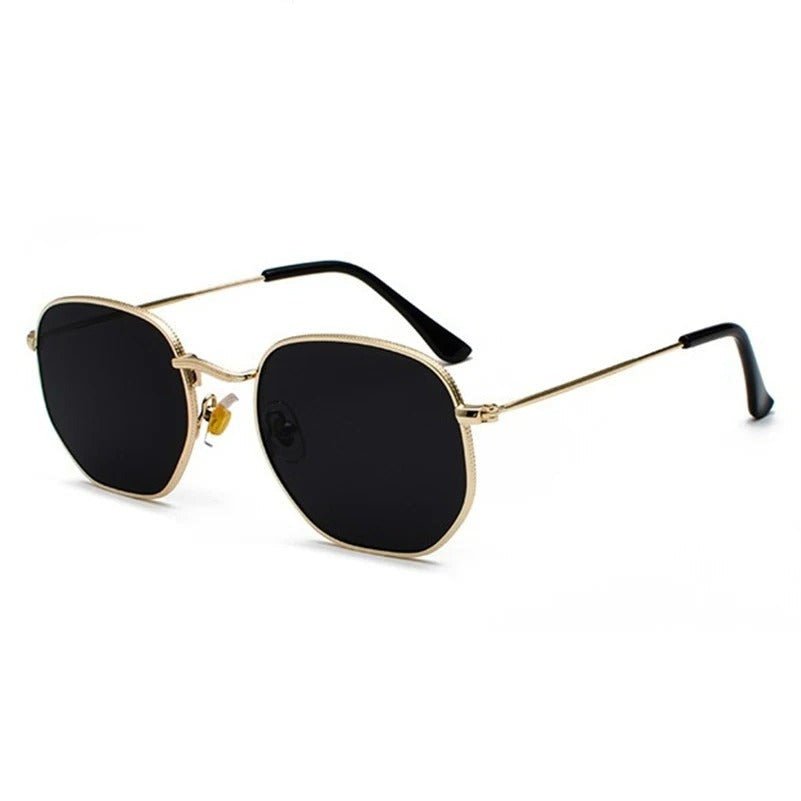 Retro Polygon Frame Sunglasses - Oreela